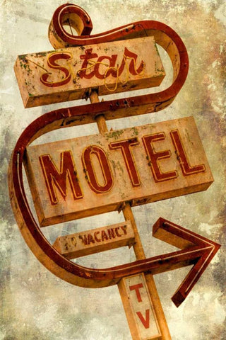 Vintage LA XIII Black Ornate Wood Framed Art Print with Double Matting by Malek, Honey