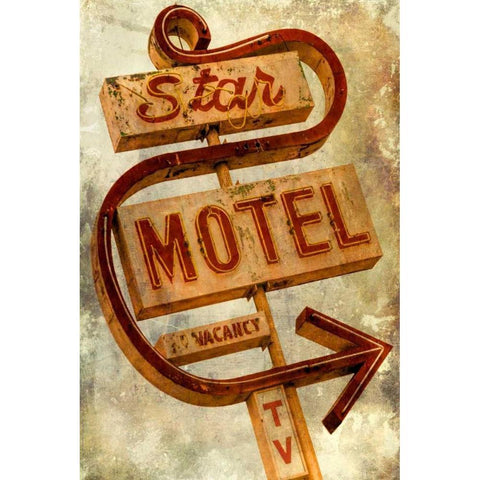 Vintage LA XIII Black Modern Wood Framed Art Print by Malek, Honey