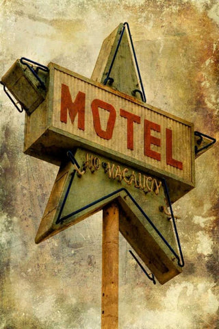 Vintage LA XV Black Ornate Wood Framed Art Print with Double Matting by Malek, Honey