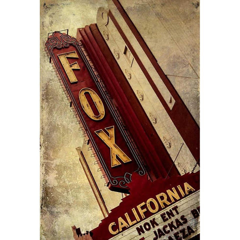 Vintage LA XVII Black Modern Wood Framed Art Print by Malek, Honey