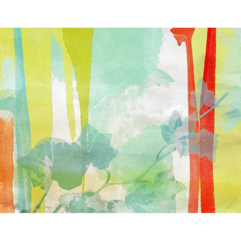 A Leaf Was Born II White Modern Wood Framed Art Print by Orlov, Irena
