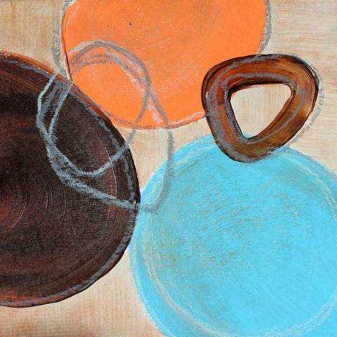 Sparkling Mix I White Modern Wood Framed Art Print with Double Matting by Orlov, Irena