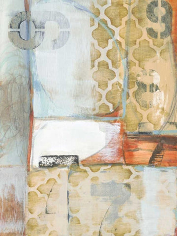 Downtown Numbers II Black Ornate Wood Framed Art Print with Double Matting by Fuchs, Jodi