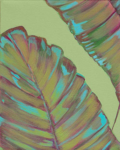 Kona Garden I Black Ornate Wood Framed Art Print with Double Matting by Fuchs, Jodi