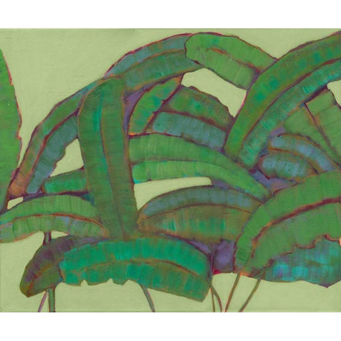 Kona Garden II Black Modern Wood Framed Art Print with Double Matting by Fuchs, Jodi