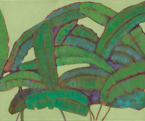 Kona Garden II Black Ornate Wood Framed Art Print with Double Matting by Fuchs, Jodi