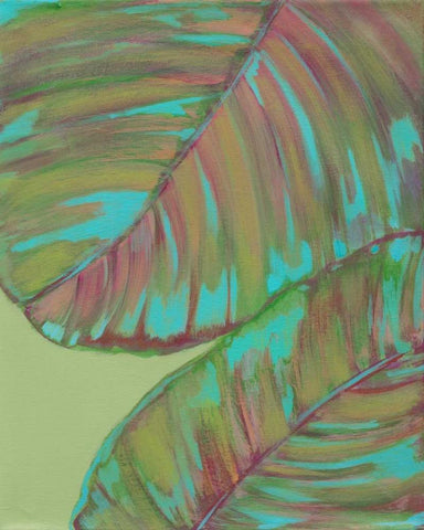 Kona Garden III Black Ornate Wood Framed Art Print with Double Matting by Fuchs, Jodi