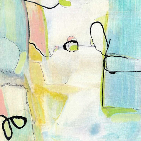 Travelogue I Black Modern Wood Framed Art Print by Fuchs, Jodi