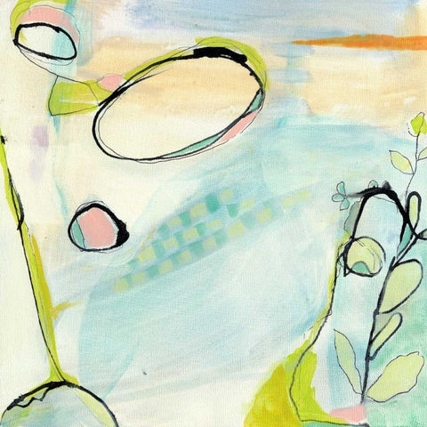 Travelogue III Black Modern Wood Framed Art Print by Fuchs, Jodi