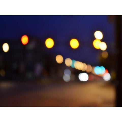 Bokeh Abstract II White Modern Wood Framed Art Print by Chandler, Sharon