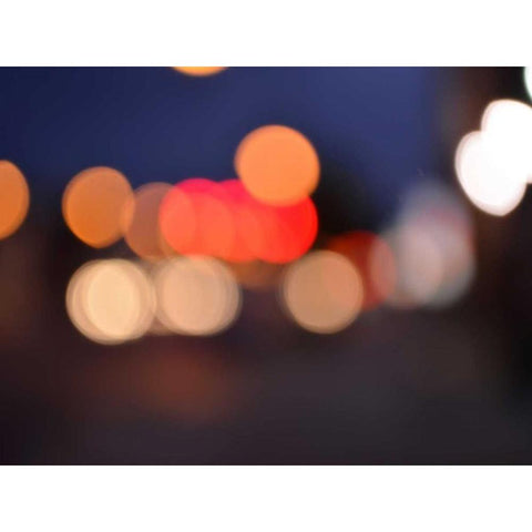 Bokeh Abstract VI Black Modern Wood Framed Art Print by Chandler, Sharon