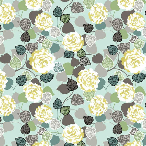 Floral Glamour III White Modern Wood Framed Art Print with Double Matting by Hoffman, Katia