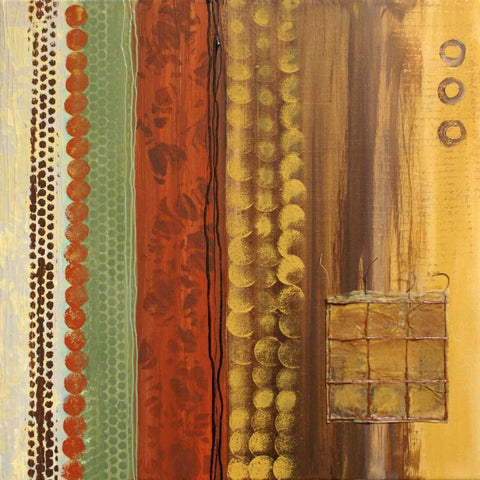 Abstract Expression III Gold Ornate Wood Framed Art Print with Double Matting by Orlov, Irena