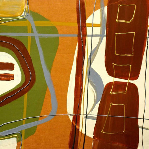 Simplicity II Black Modern Wood Framed Art Print by Orlov, Irena