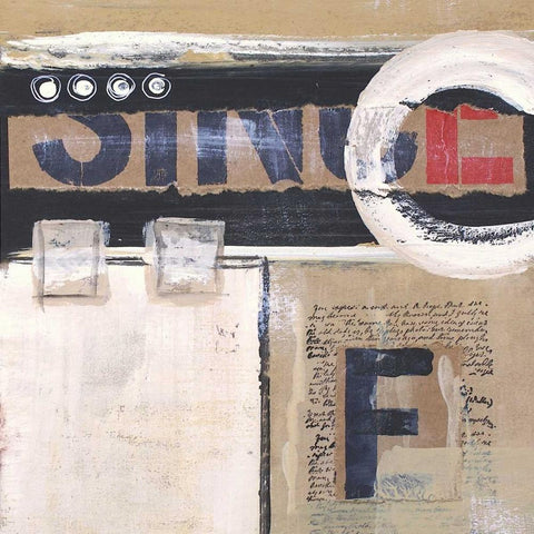 Abstract Inspiration I Black Modern Wood Framed Art Print by Orlov, Irena