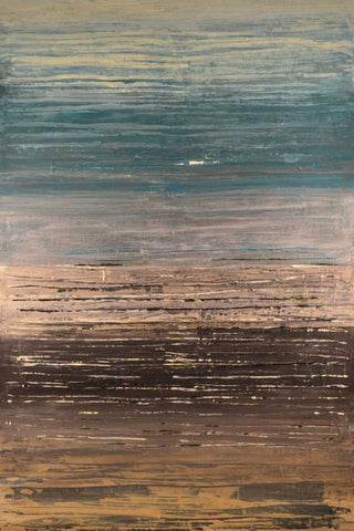 Easy Reflections I Black Ornate Wood Framed Art Print with Double Matting by Avondet, Natalie