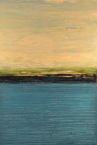 Easy Reflections VI White Modern Wood Framed Art Print with Double Matting by Avondet, Natalie