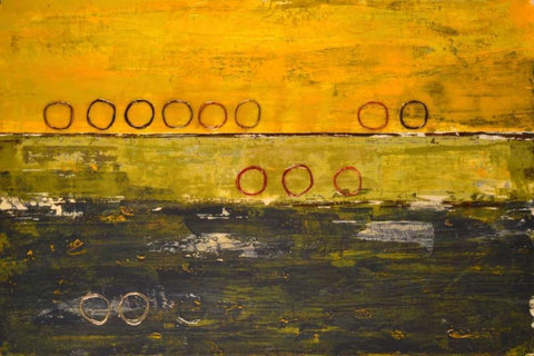 Aquarium II White Modern Wood Framed Art Print with Double Matting by Avondet, Natalie