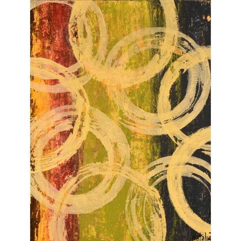 Rings of Engagement I Black Modern Wood Framed Art Print with Double Matting by Avondet, Natalie