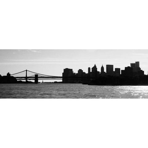 NY Scenes I Black Modern Wood Framed Art Print with Double Matting by Pica, Jeff