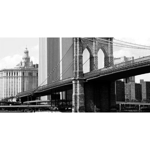 NY Scenes II Black Modern Wood Framed Art Print with Double Matting by Pica, Jeff