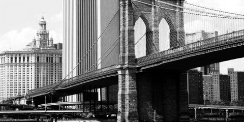 NY Scenes II White Modern Wood Framed Art Print with Double Matting by Pica, Jeff