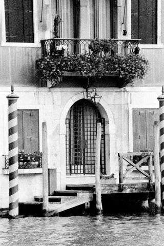 Venice Scenes I White Modern Wood Framed Art Print with Double Matting by Pica, Jeff