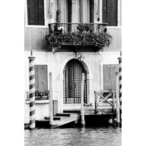 Venice Scenes I Black Modern Wood Framed Art Print by Pica, Jeff