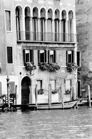Venice Scenes II White Modern Wood Framed Art Print with Double Matting by Pica, Jeff