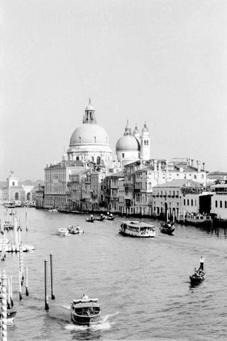 Venice Scenes III White Modern Wood Framed Art Print with Double Matting by Pica, Jeff