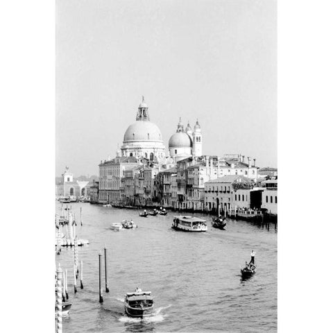 Venice Scenes III Black Modern Wood Framed Art Print by Pica, Jeff