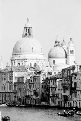 Venice Scenes IV Black Ornate Wood Framed Art Print with Double Matting by Pica, Jeff