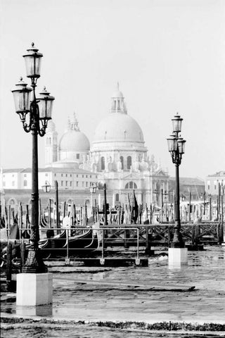 Venice Scenes V Black Ornate Wood Framed Art Print with Double Matting by Pica, Jeff