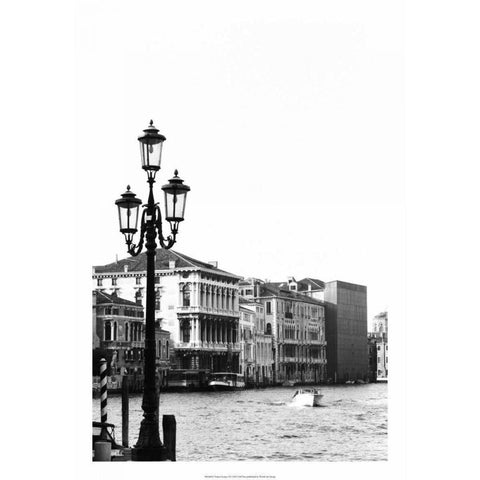 Venice Scenes VI Black Modern Wood Framed Art Print with Double Matting by Pica, Jeff