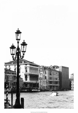 Venice Scenes VI Black Ornate Wood Framed Art Print with Double Matting by Pica, Jeff