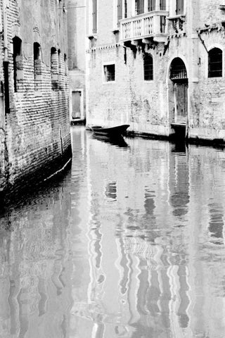 Venice Scenes VII Black Ornate Wood Framed Art Print with Double Matting by Pica, Jeff