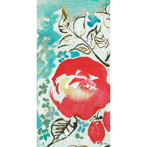 Sussex Garden III Black Modern Wood Framed Art Print by Minasian, Julia
