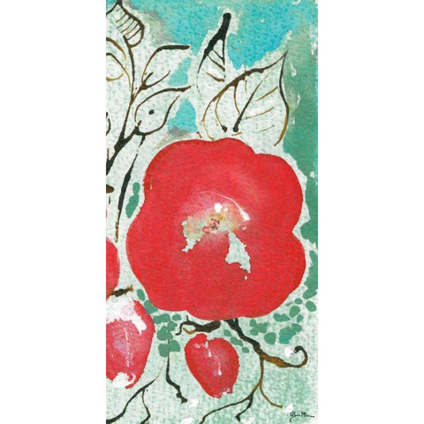 Sussex Garden IV Gold Ornate Wood Framed Art Print with Double Matting by Minasian, Julia
