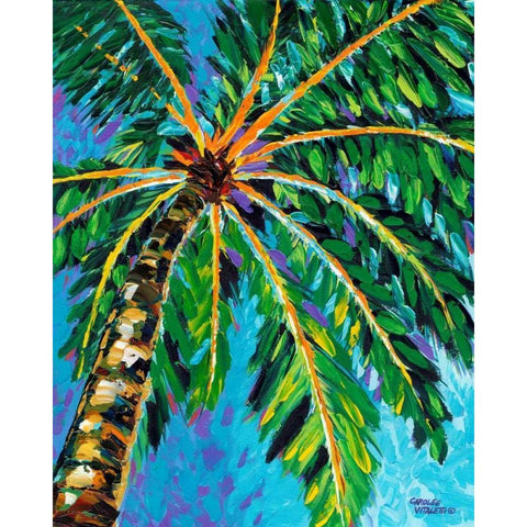 Under the Palms I Gold Ornate Wood Framed Art Print with Double Matting by Vitaletti, Carolee