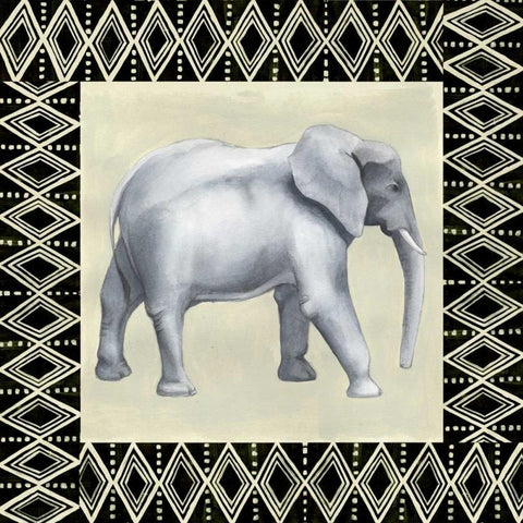 Wild Safari II White Modern Wood Framed Art Print by Popp, Grace