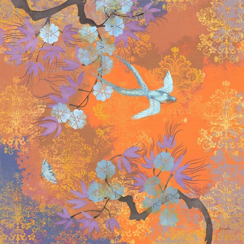 Aurora Australis II Black Modern Wood Framed Art Print by Evelia Designs