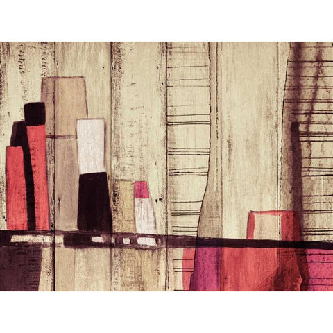 Inner City II White Modern Wood Framed Art Print by Orlov, Irena