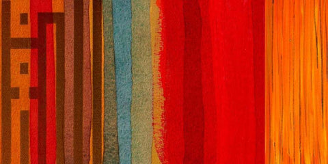 The Language of Color I Black Ornate Wood Framed Art Print with Double Matting by Orlov, Irena