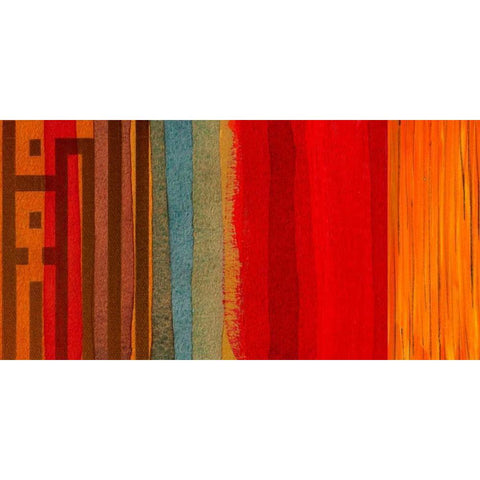 The Language of Color I Black Modern Wood Framed Art Print by Orlov, Irena