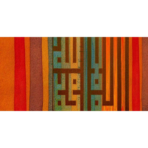 The Language of Color II Black Modern Wood Framed Art Print with Double Matting by Orlov, Irena