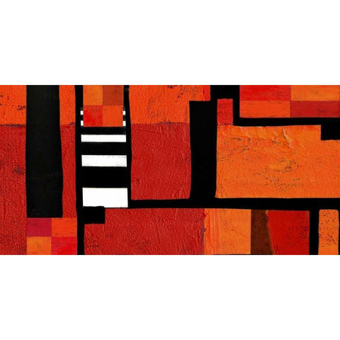 Being There I White Modern Wood Framed Art Print by Orlov, Irena