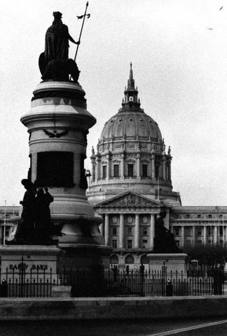 City Details I Black Ornate Wood Framed Art Print with Double Matting by Pica, Jeff