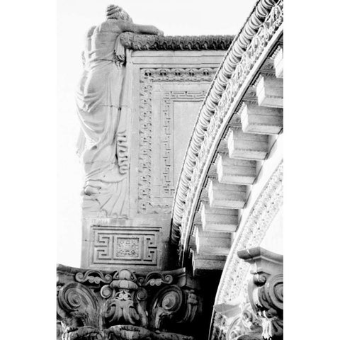 City Details IV White Modern Wood Framed Art Print by Pica, Jeff