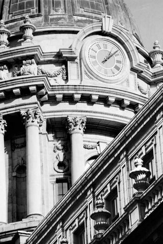 City Details VIII Black Ornate Wood Framed Art Print with Double Matting by Pica, Jeff