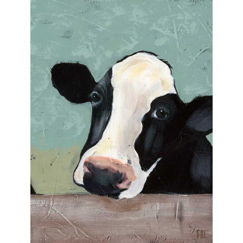 Holstein Cow III White Modern Wood Framed Art Print by Reynolds, Jade
